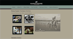 Desktop Screenshot of hannaequine.com